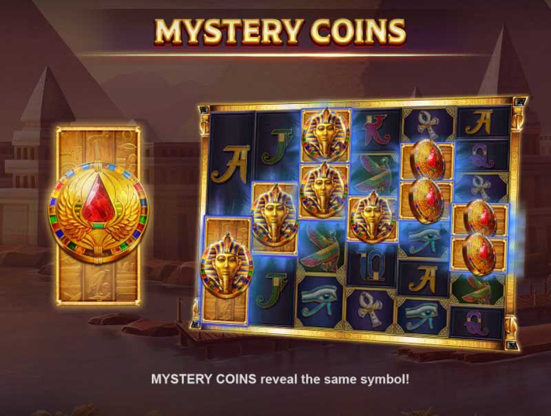 Wings of Ra Megaways slot game mystery coins