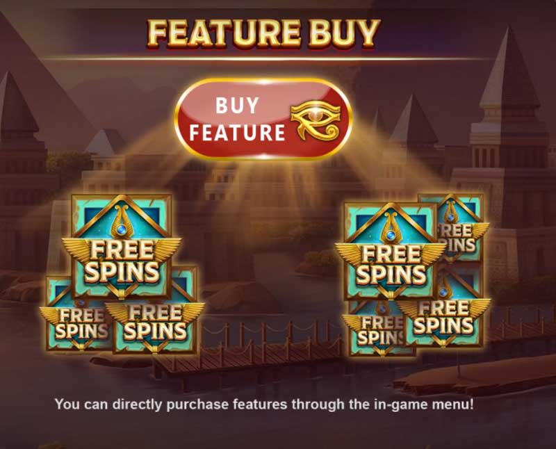 Wings of Ra Megaways slot game feature buy